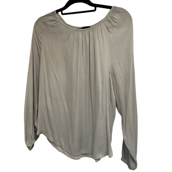 Ann Taylor Sage Green Peasant Blouse- size S - Picture 1 of 6